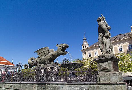 Lindwurmbrunnen Klagenfurt